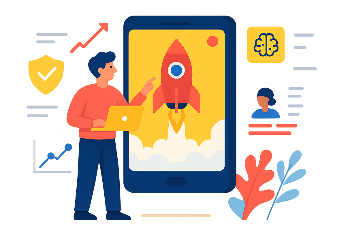 Modern web application development with AI integration - Triloop.AI hero showcase